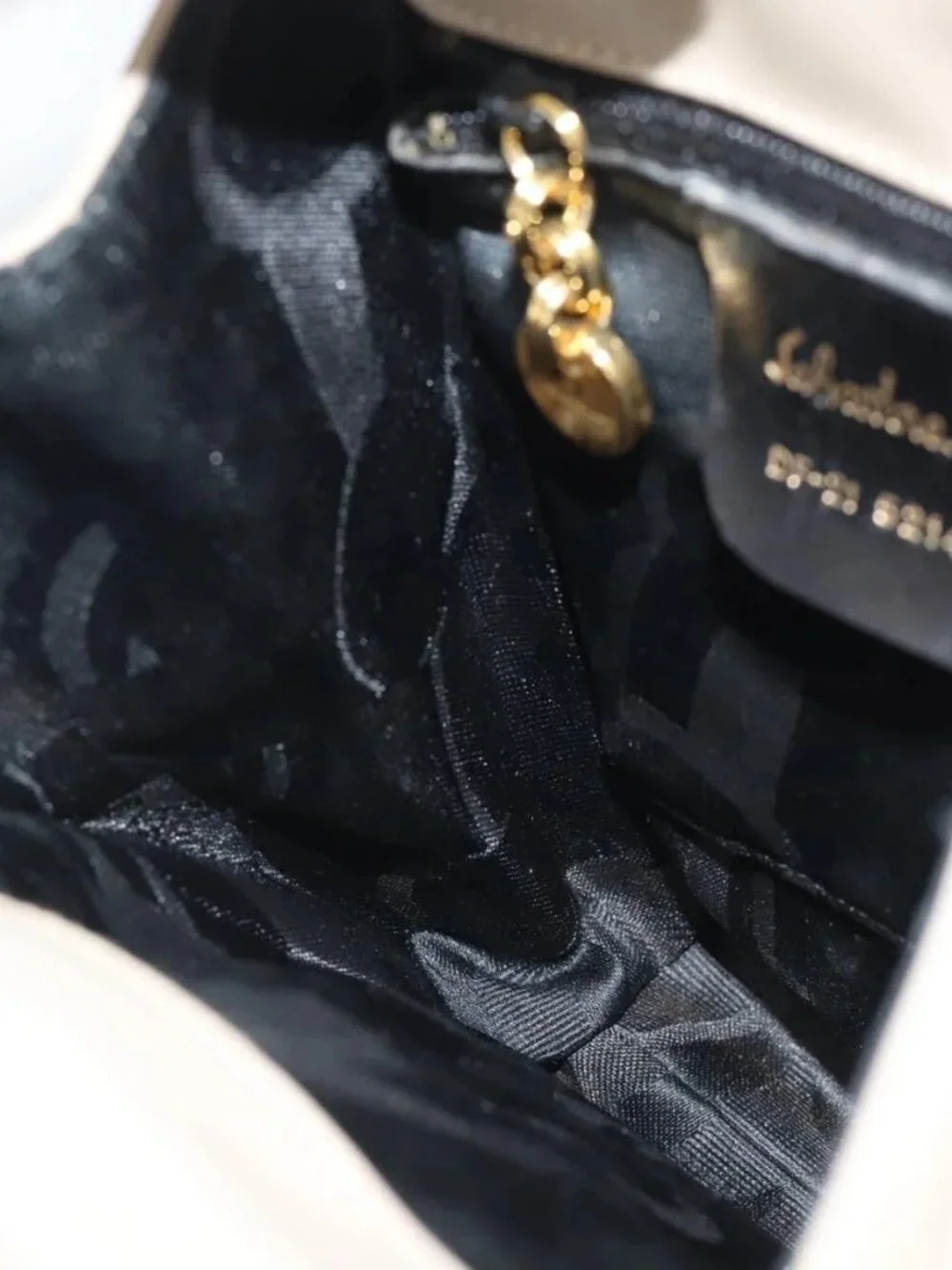 Salvatore Ferragamo Vala Hand Bag Suede Beige Gold Auth ka4791